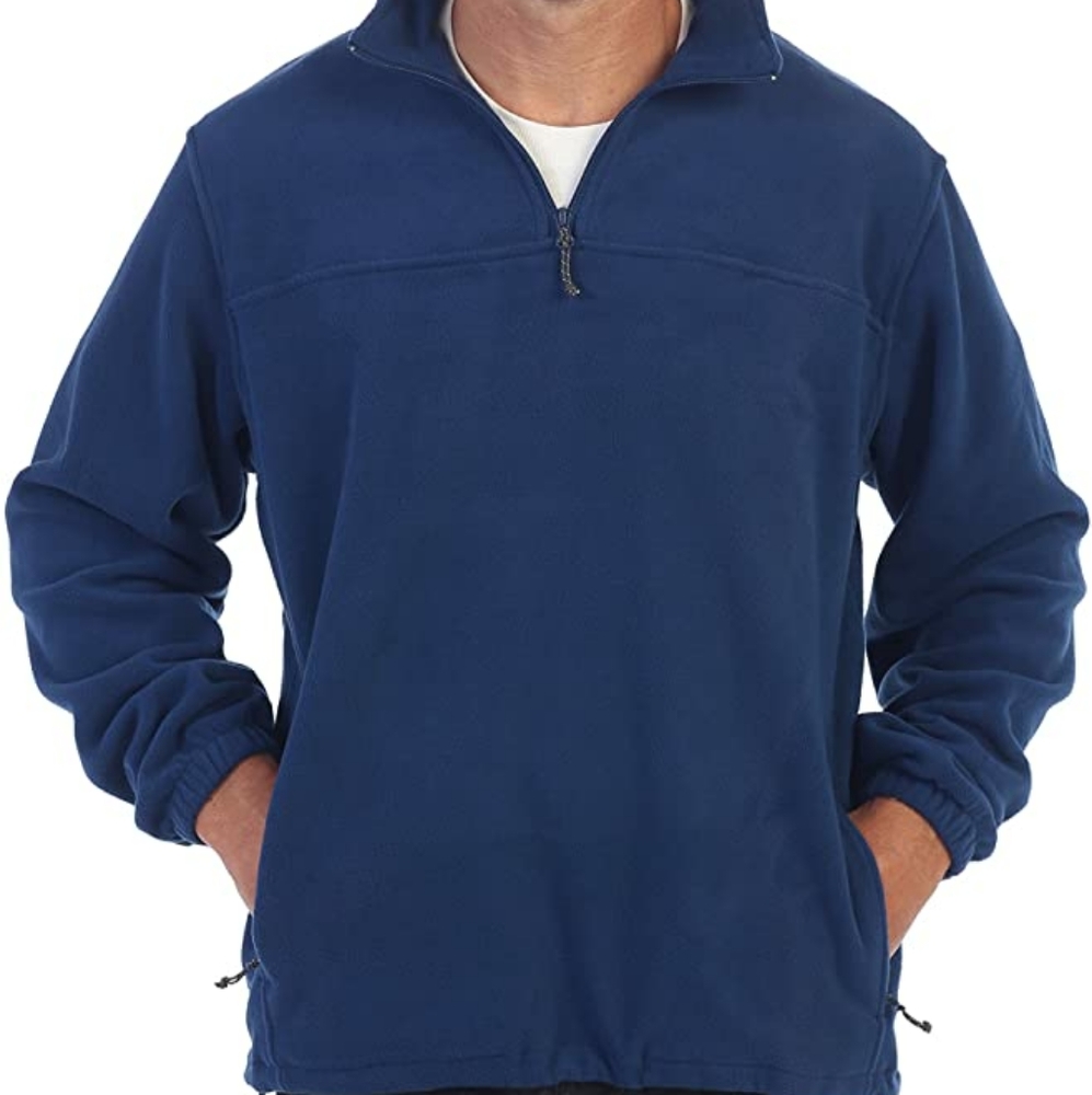 Gioberti Men's half-zip polar fleece jacket